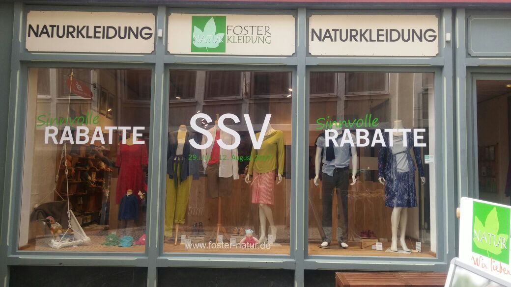 Sommerschlussverkauf bei Foster Naturkleidung