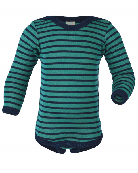 Engel Natur, Babybody Ringel, Wolle Seide