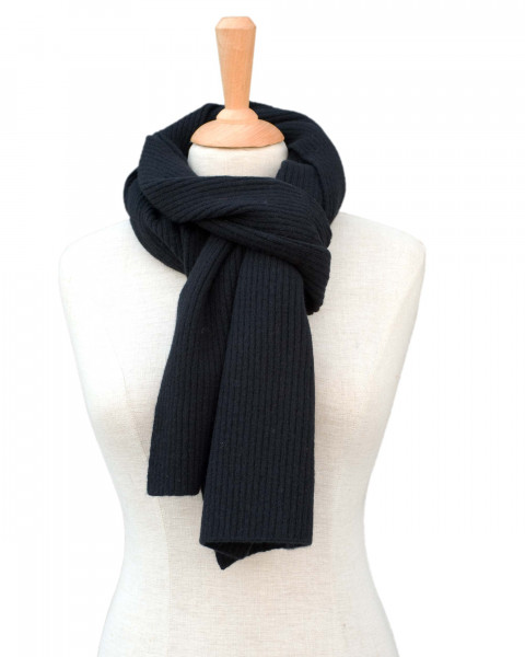 Damen / Herren Schal Feinripp,100% Wolle