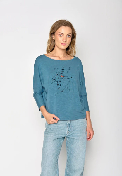Greenbomb, langarm Shirt "Animal Bird"