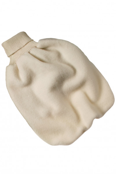 Baby Strampelsack Fleece, Engel Natur, 100% Wolle (kbT)