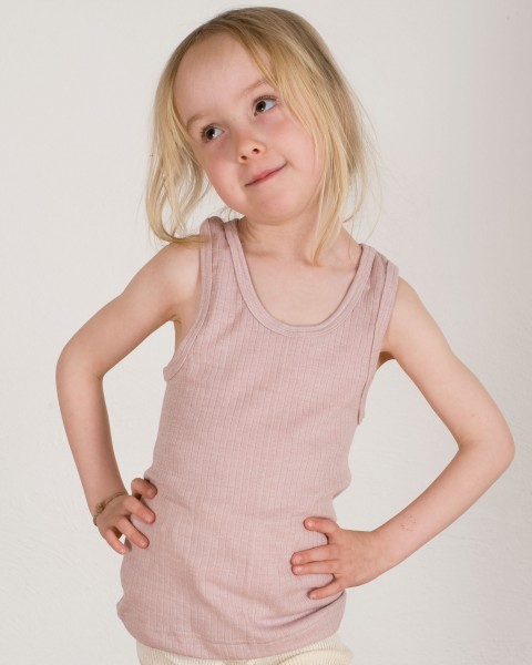 Cosilana, Kinder Achselhemd / Top, Baumwolle (kbA), Wolle (kbT), Seide