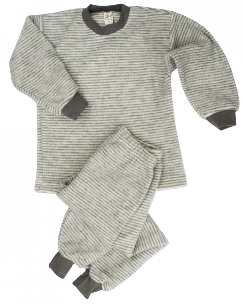 Lilano, Kinder Schlafanzug Flausch, 100% Wolle (kbT)