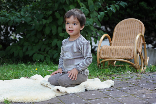 Engel, Kinder Shirt langarm, Merinowolle (kbT), Seide
