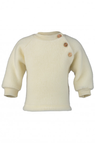 Baby Raglan Pullover Fleece, Engel Natur, 100% Wolle (kbT)