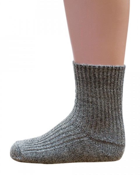 Hirsch Natur, Baby / Kinder Socken, Schurwolle (kbT)