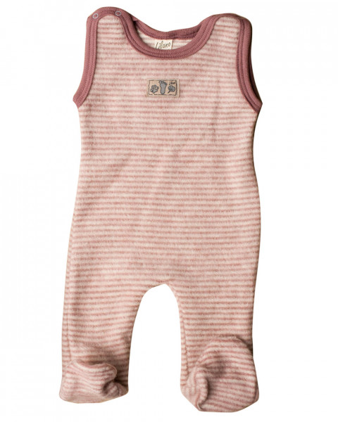 Schurwolle | Lilano, mit Frühchenkleidung Foster-Naturkleidung | Baby Wollfrottee-Plüsch, (kbT) Fuß Baby | Strampler