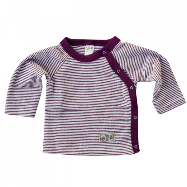 Lilano, Baby Shirt mit Knopfleiste, Wolle (kbT), Seide, 210 g/m²