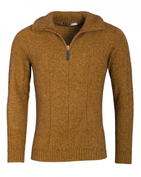 Noble Wilde, Herren Pullover mit Zip, 40% Possum, 53% Wolle, 7% Seide