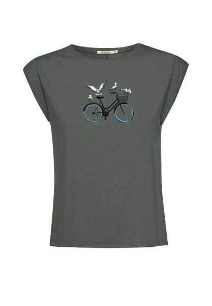 Greenbomb, Damen Shirt "Bike Seagulls"